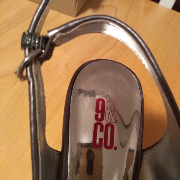 Silver Mesh Dress Sandals - Picture 4 of 5